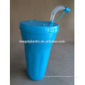 Plastic straw cup with lid,sipper mug with lid TG20367